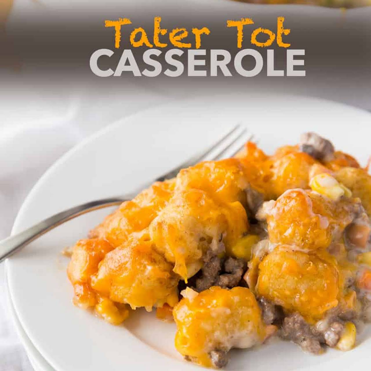 Cheesy Hot Dog Tater Tot Casserole - Spicy Southern Kitchen