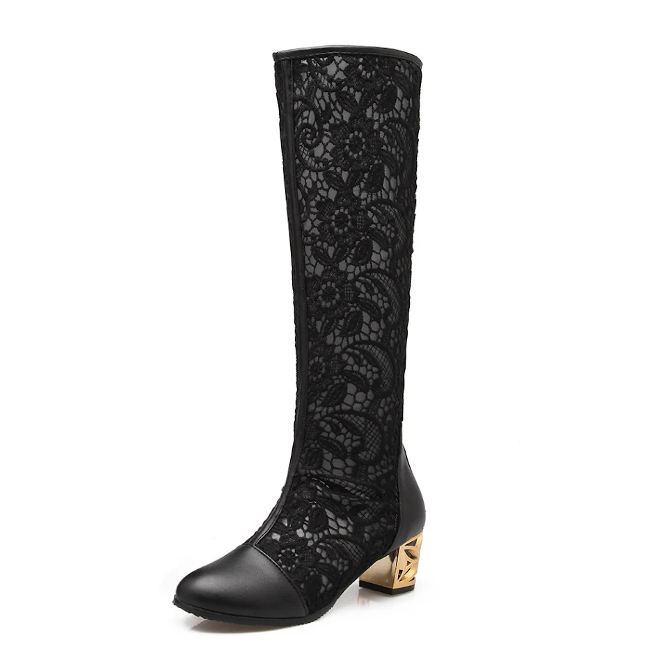 Dames sandalen met ritssluiting achter, vetersluiting, ronde neus, chunky hak, stiksels, stijlvol en comfortabel.