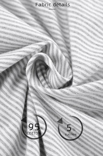 Title 4, Knitted striped pajamas short-sleeved shorts su...