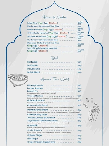 Monarca Foods menu 