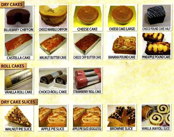 Sonya Bakery Cafe menu 