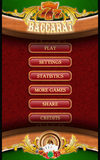 Baccarat Card Casino Games