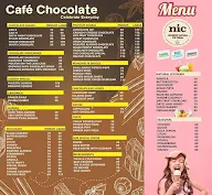 Cafe Chocolate Bar menu 1