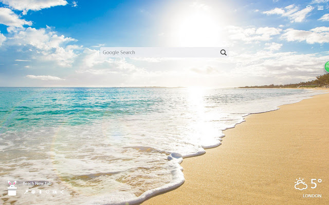 Beach New Tab, Wallpapers HD