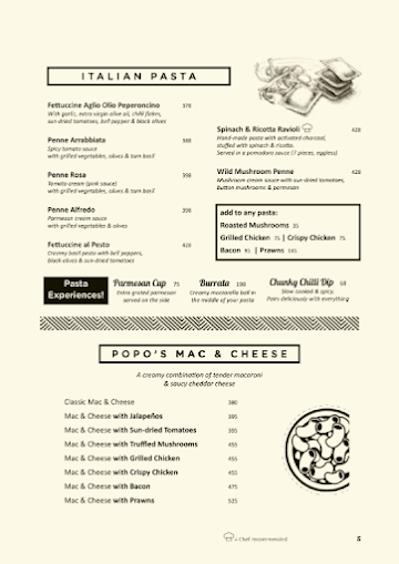 The Pizza Bakery menu 