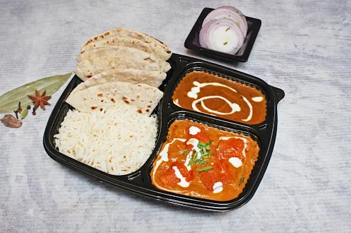 Soya Chaap Masala With Dal Makhani