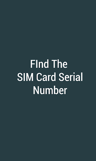 SIM Information