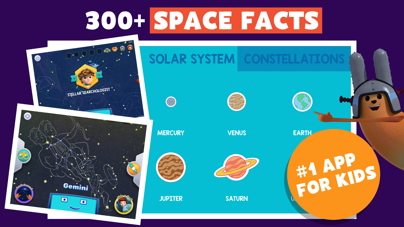 What are some inspirational space facts for kids?