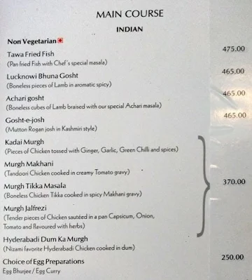 Salt & Pepper - The Central Court Hotel menu 