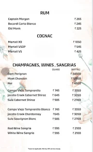 Orale Sky Bar menu 2