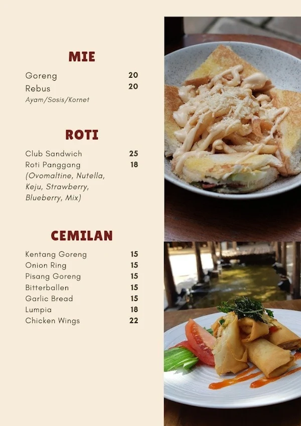 Teras Rumah Nenek menu 