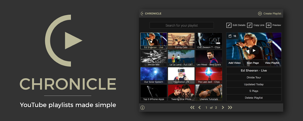 Chronicle for YouTube Preview image 2