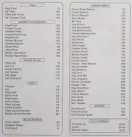 Hotel Mahinoor menu 2