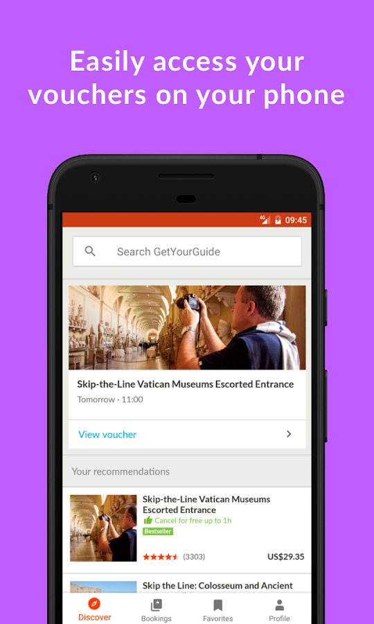    GetYourGuide Tours & Tickets- screenshot  