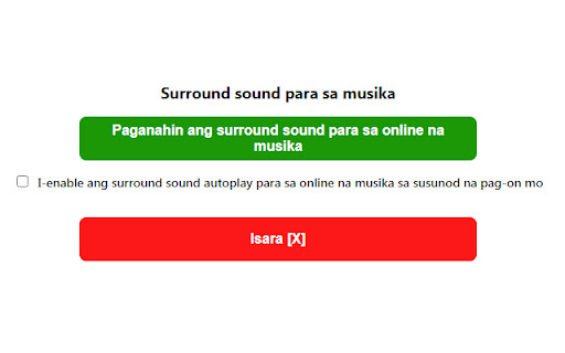 Surround sound para sa musika