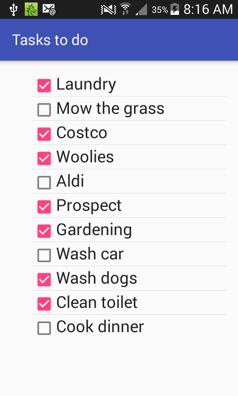 Android application My Weekend - by Noel Bondad screenshort
