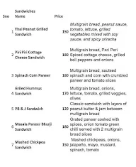 Eat Healthy menu 3