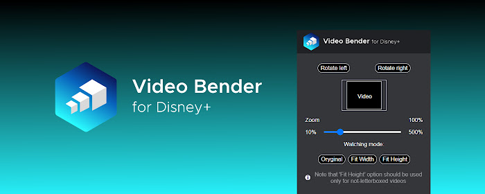 Disney+ Video Bender: rotate and zoom video marquee promo image