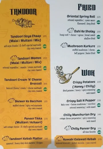 Indus Flavour menu 