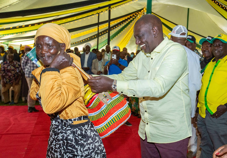 President William Ruto and Pauline Waithera