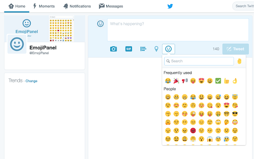 EmojiPanel for Twitter (Previously EmojiT)