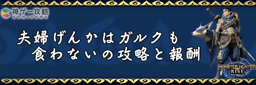 モンハンライズ_夫婦げんかはガルクも食わない