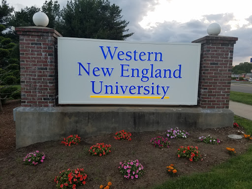 Western New England University Welcome Sign