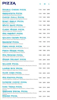 Crazy Cheesy menu 1