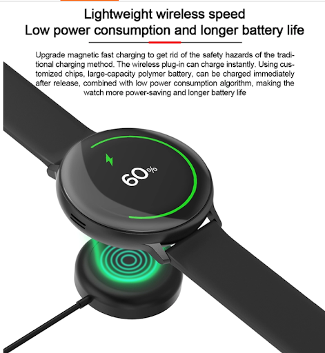Title 2, Round screen smart sports watch heart rate moni...