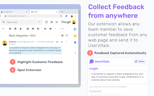 UserVitals:Better products with user feedback