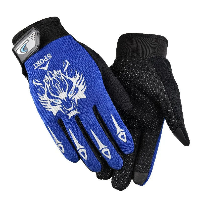 Heren wolfskop vingerloze handschoenen voor paardrijden, fitness, buitensporten, ademend en bieden uitstekende grip en bescherming.