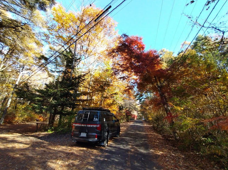 デリカD:5の紅葉・デリカにこだわる・デリカD5のある暮らし・紅葉と愛車・八ヶ岳に関するカスタム事例の投稿画像2枚目