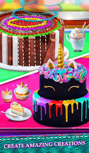 Real Cakes Cooking Game Rainbow Unicorn Desserts