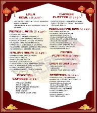 Chinese Lala menu 1