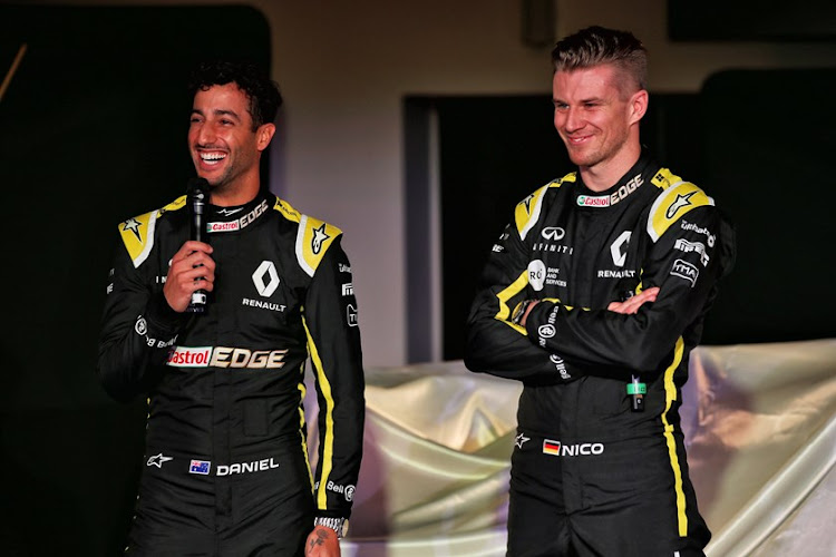 Renault F1's Daniel Ricciardo and Nico Hulkenberg