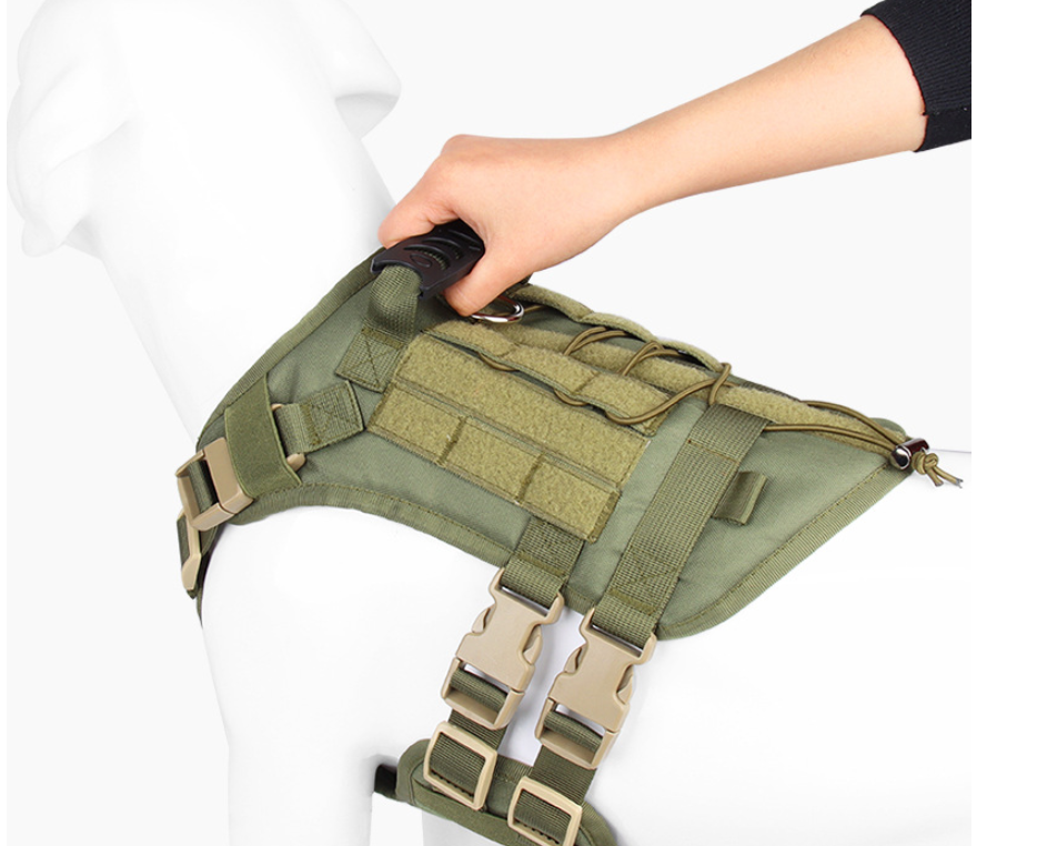 Title 5, Tactisch Oxford vest voor grote honden, borst e...
