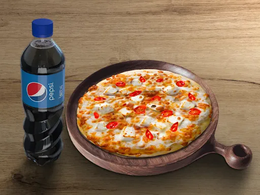 Red Pepper Paneer Pizza With Cold Drink Combo