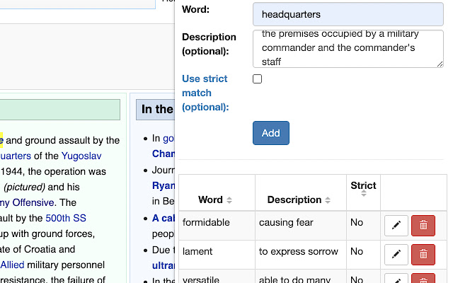 Word Highlighter chrome extension