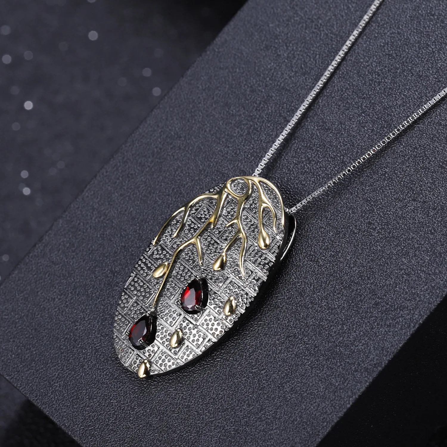 Title 4, Collier pendentif en argent sterling S925 de ha...