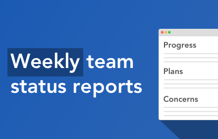 Weekly Update - team status reports small promo image