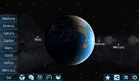 Solar System Explorer HD Pro Schermata