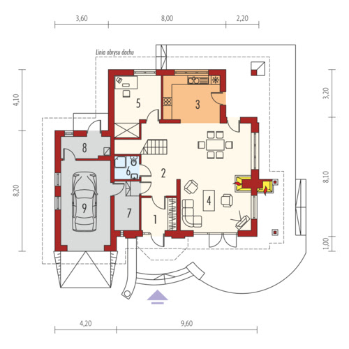 Izolda G1 - Rzut parteru