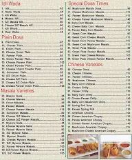 Shree Balaji 99 - Variety Dosa Center menu 1