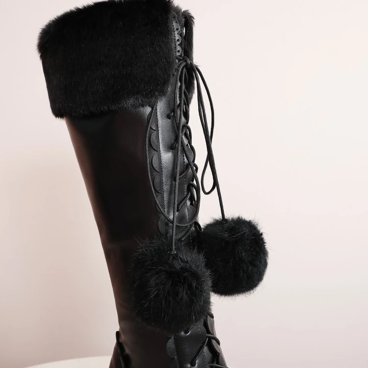 Title 37, Womens Lace-up Bow Chunky Heel Boots offer all...