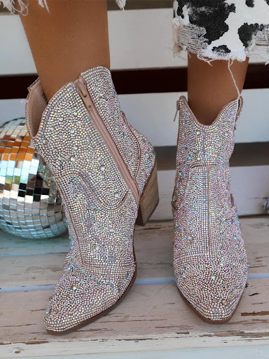 Title 8, Plus Size Ankle Boots with Pointed High Heel, C...