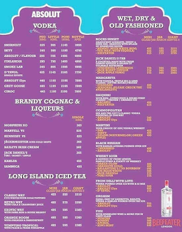 Cafe Delhi Heights menu 