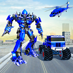 Cover Image of Descargar Robot de camión monstruo de la policía de EE. UU. 1.9 APK