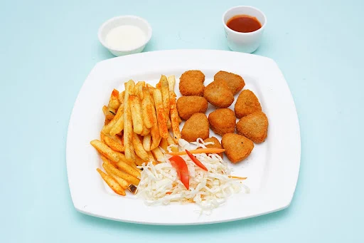 Chicken Nuggets [8 Pieces] With French Fries