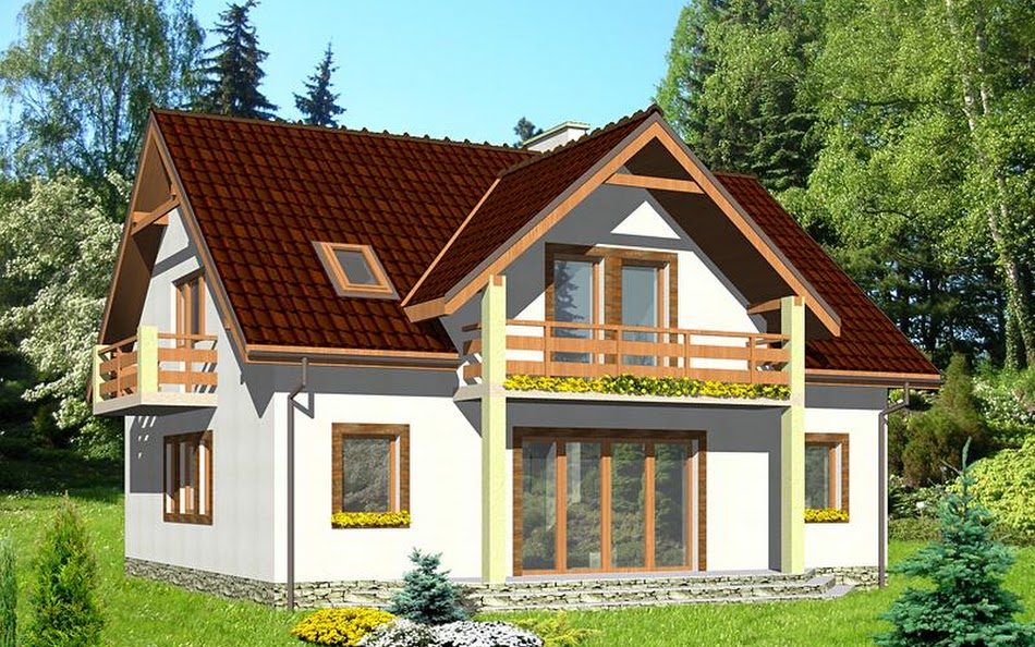 Wizualizacja 2 domu HG-P1