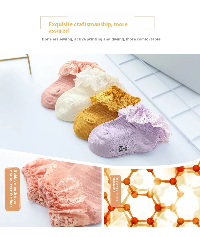 Title 5, Nouvelles chaussettes en dentelle dété pour fi...